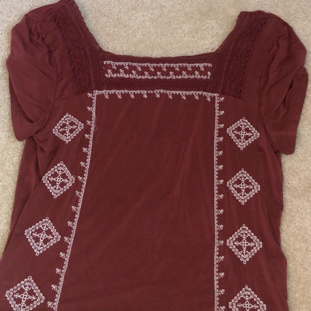 American Eagle cropped blouse